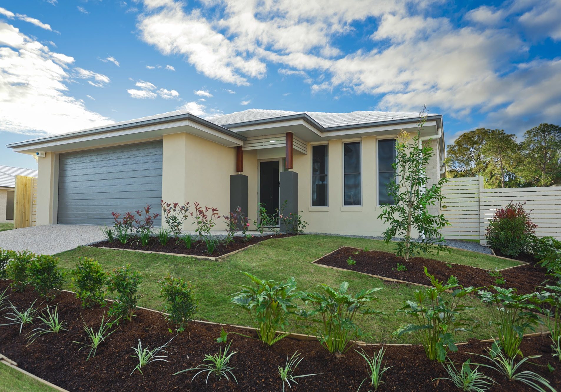 Home and garden of property for sale in Perth. Home and garden of property for sale in Perth.